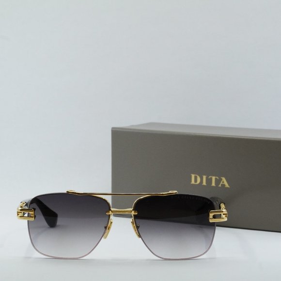 Dita GRAND-EVO ONE DTS-138-A-01 Aviator Sunglasses - Gold/Black/Grey - Picture 2 of 10